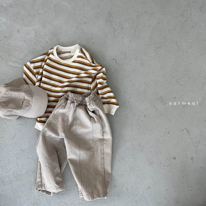 Oatmeal - Korean Children Fashion - #fashionkids - Judy Slit Pants - 4