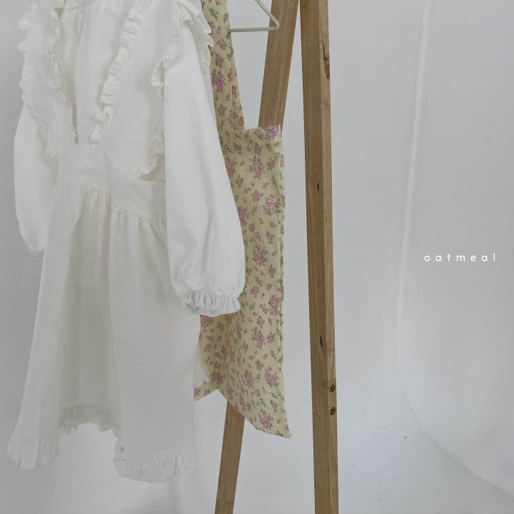 Oatmeal - Korean Children Fashion - #kidsshorts - Wiz Flower Eco Bag - 8