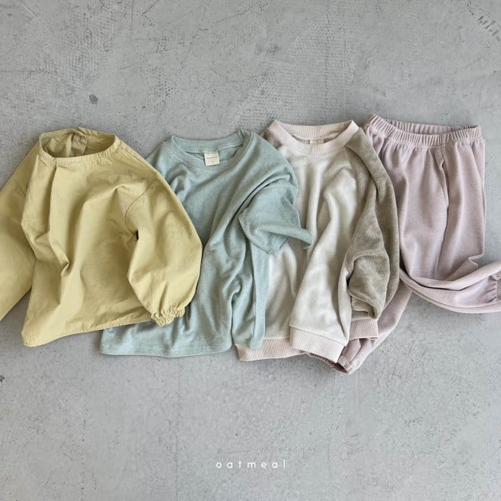 Oatmeal - Korean Children Fashion - #fashionkids - Labo Towel Raglan Sweatshirt - 4