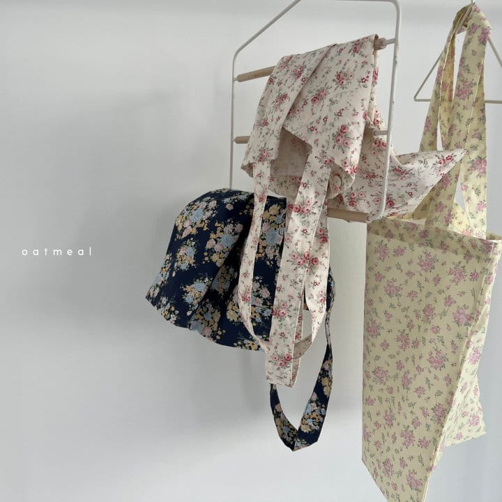 Oatmeal - Korean Children Fashion - #kidsstore - Wiz Flower Eco Bag - 9