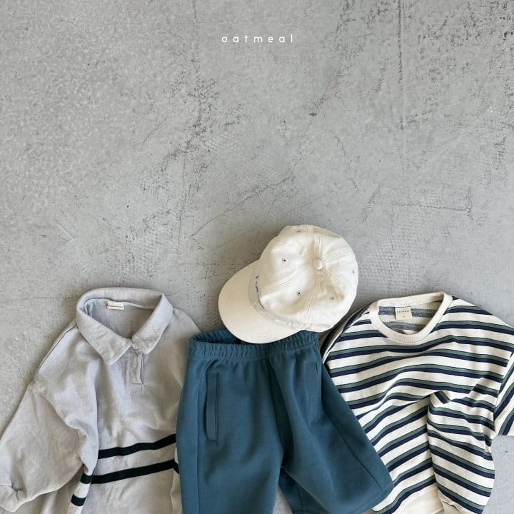 Oatmeal - Korean Children Fashion - #kidsstore - Tone Stripes Sweatshirt - 2