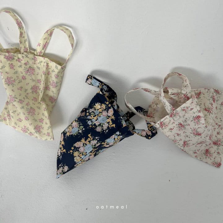 Oatmeal - Korean Children Fashion - #prettylittlegirls - Wiz Flower Eco Bag
