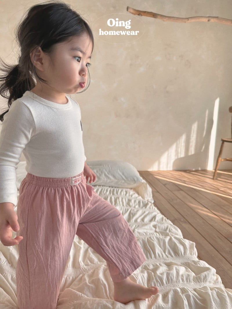 Oing - Korean Children Fashion - #Kfashion4kids - Label Pajama Pants - 8