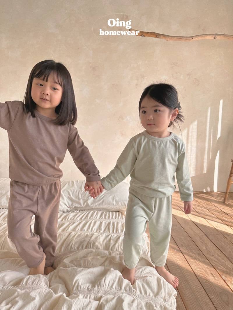 Oing - Korean Children Fashion - #designkidswear - Mochi Piping Top Bottom Set - 12