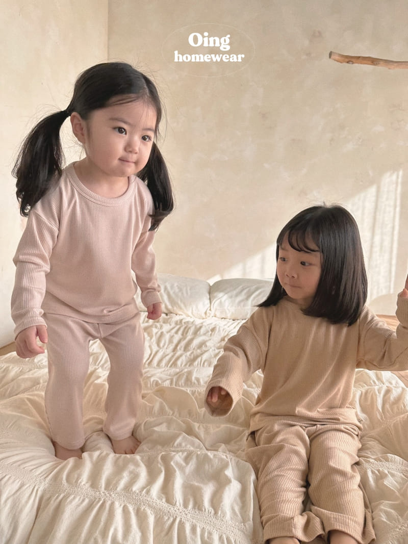 Oing - Korean Children Fashion - #kidzfashiontrend - Comfortable Top Bottom Set - 12
