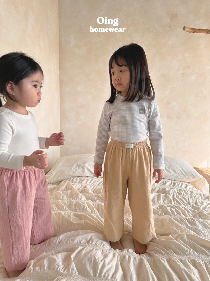 Oing - Korean Children Fashion - #littlefashionista - Label Pajama Pants - 9