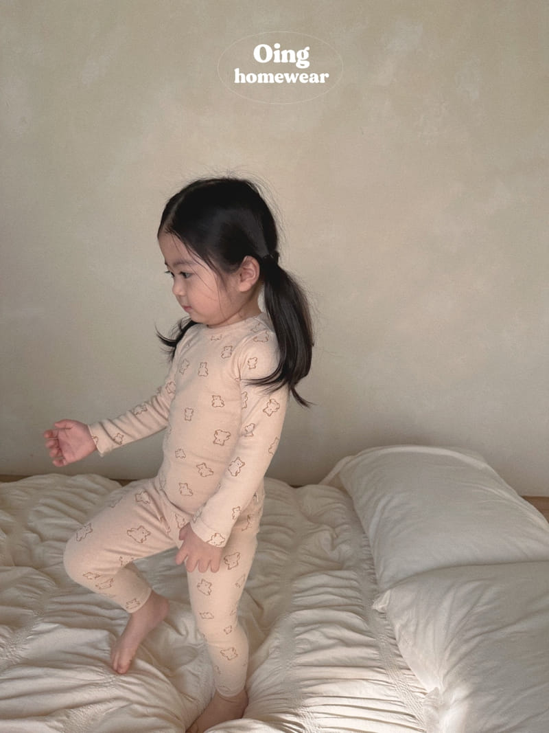 Oing - Korean Children Fashion - #magicofchildhood - Teddy Top Bottom Set - 11
