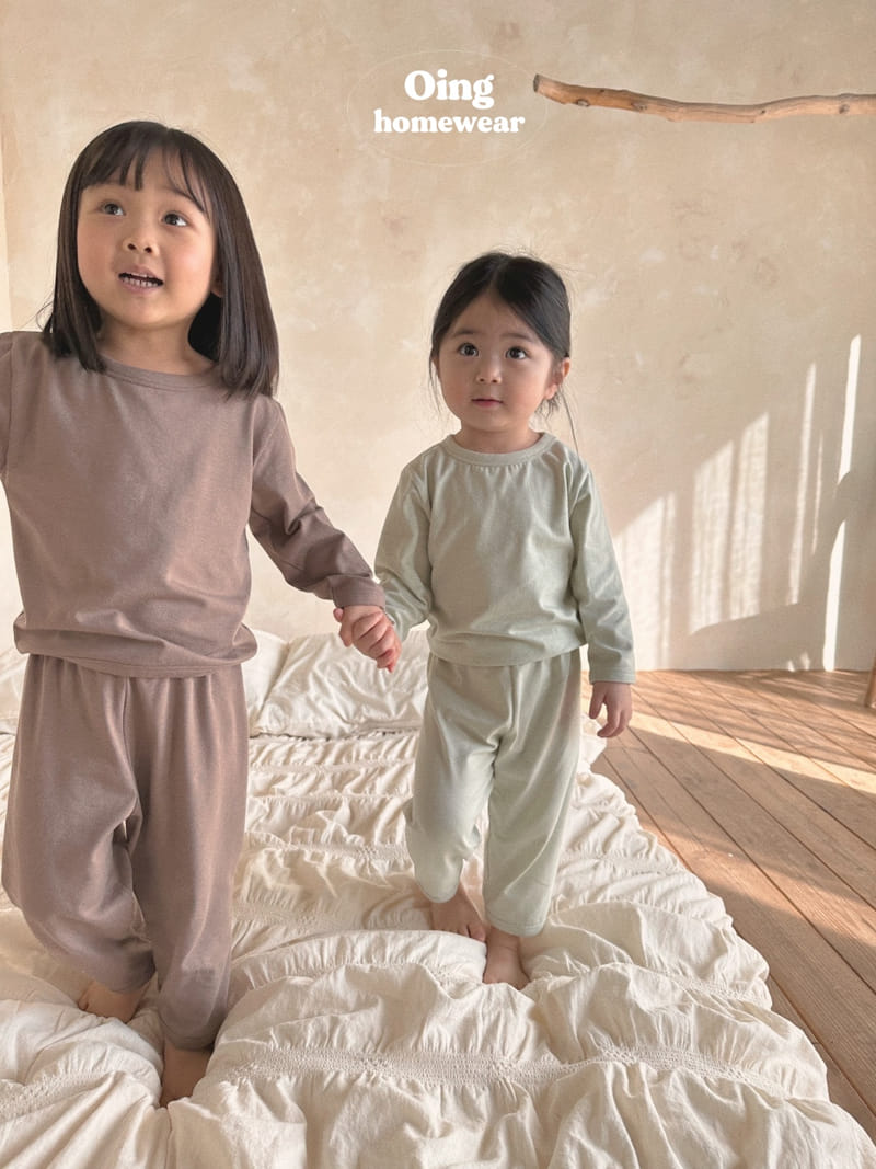 Oing - Korean Children Fashion - #stylishchildhood - Mochi Piping Top Bottom Set - 9