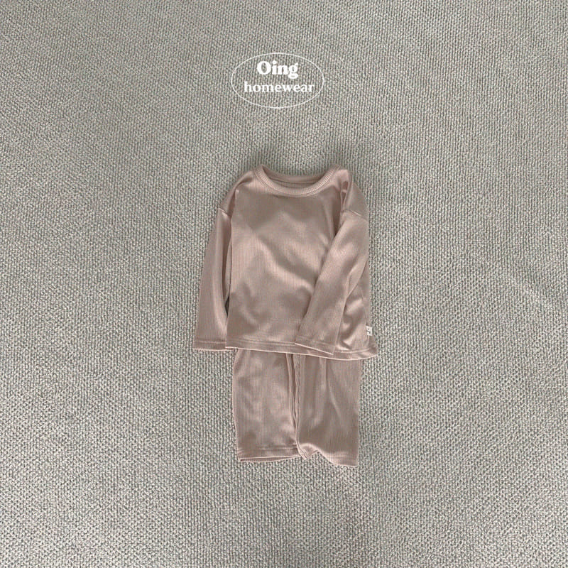 Oing - Korean Children Fashion - #toddlerclothing - Comfortable Top Bottom Set - 3
