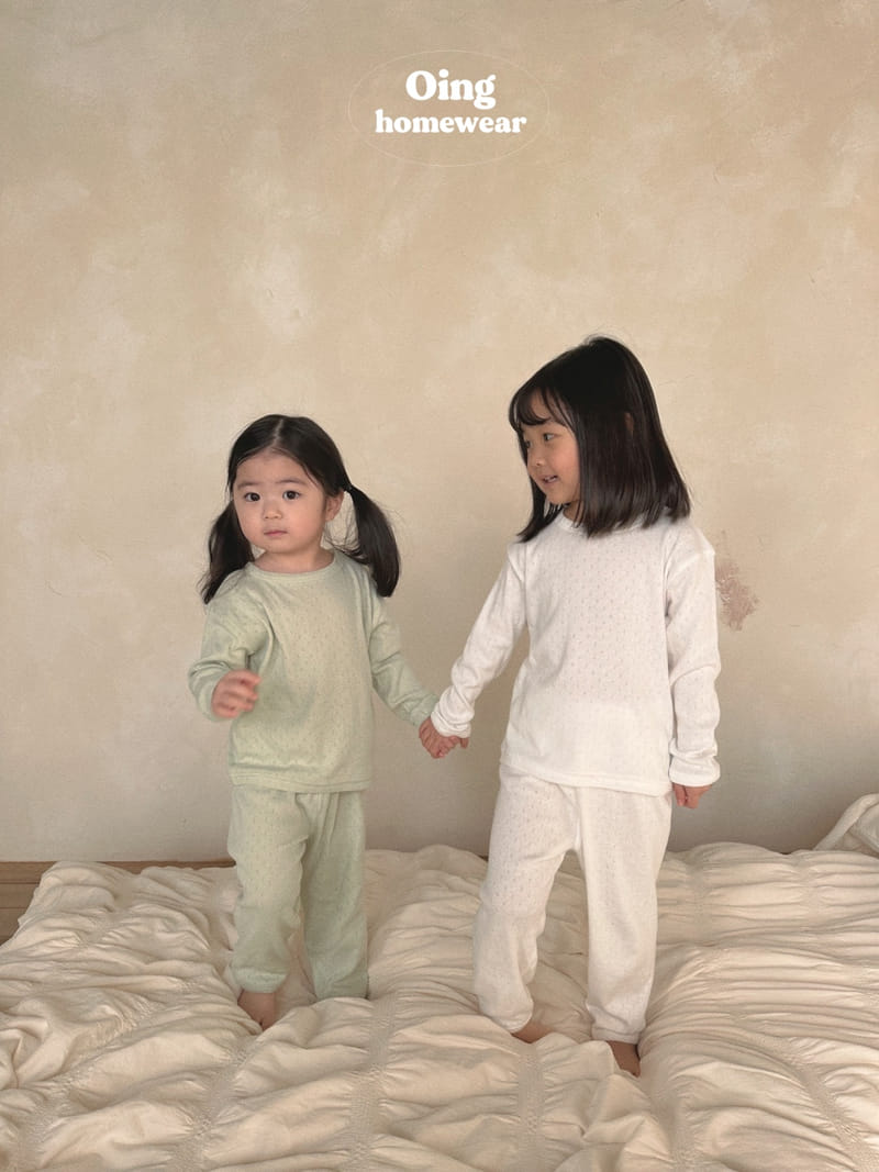 Oing - Korean Children Fashion - #toddlerclothing - Cloud Top Bottom Set - 9