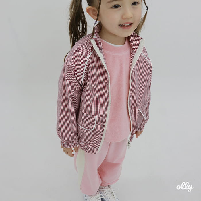 Ollymarket - Korean Children Fashion - #designkidswear - Check Jacket with Mom - 8