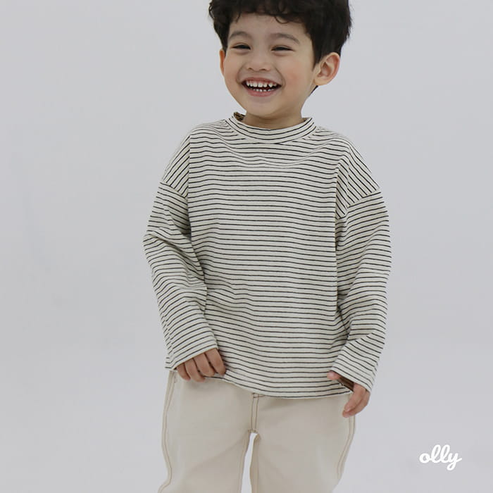 Ollymarket - Korean Children Fashion - #kidsshorts - Stripes Tee - 2