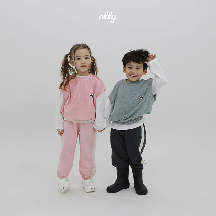Ollymarket - Korean Children Fashion - #littlefashionista - Soft Terry Vest - 2