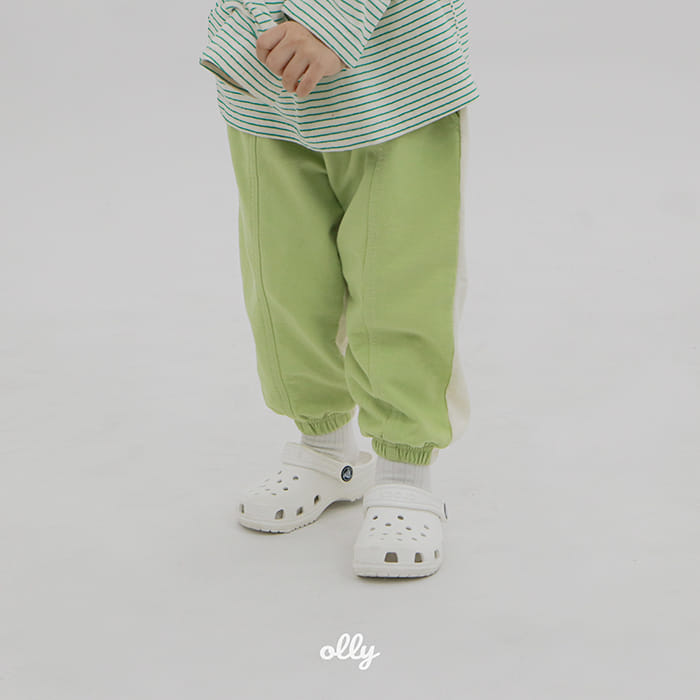 Ollymarket - Korean Children Fashion - #minifashionista - Two Tone Pants - 12