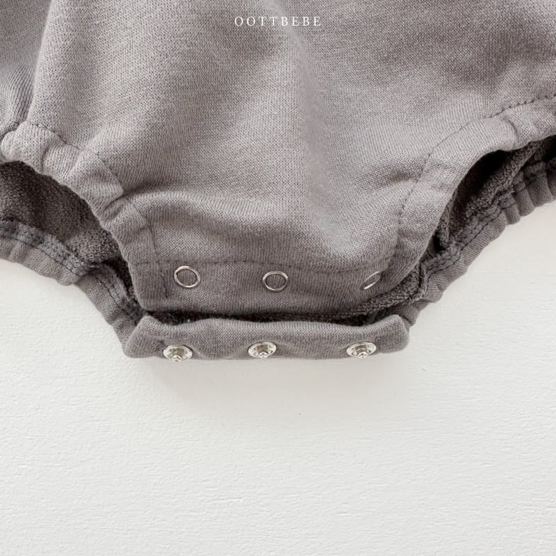 Oott Bebe - Korean Baby Fashion - #babyfever - O Bear Collar Bodysuit - 9