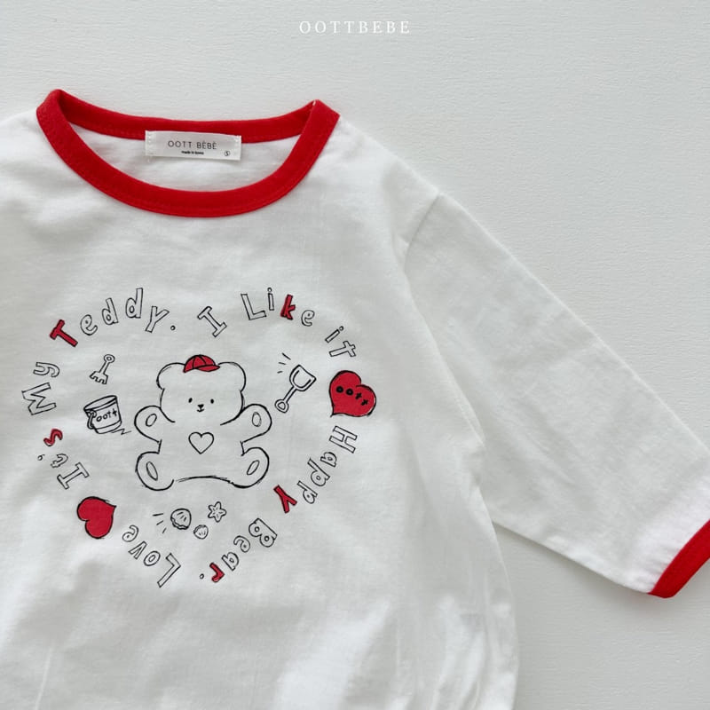 Oott Bebe - Korean Baby Fashion - #babylifestyle - Sketch Piping Bodysuit - 3