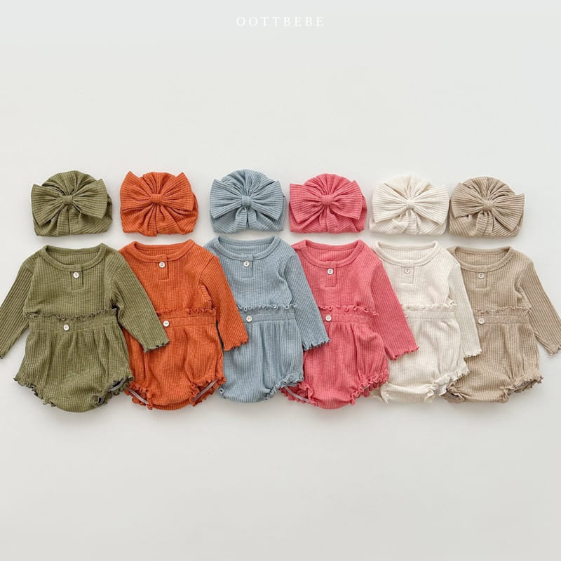 Oott Bebe - Korean Baby Fashion - #onlinebabyboutique - Macaroon Ribbon Turban - 7