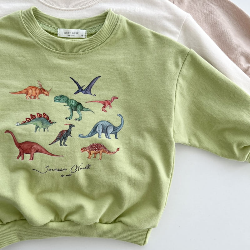 Oott Bebe - Korean Children Fashion - #Kfashion4kids - Dino World Sweatshirt - 8