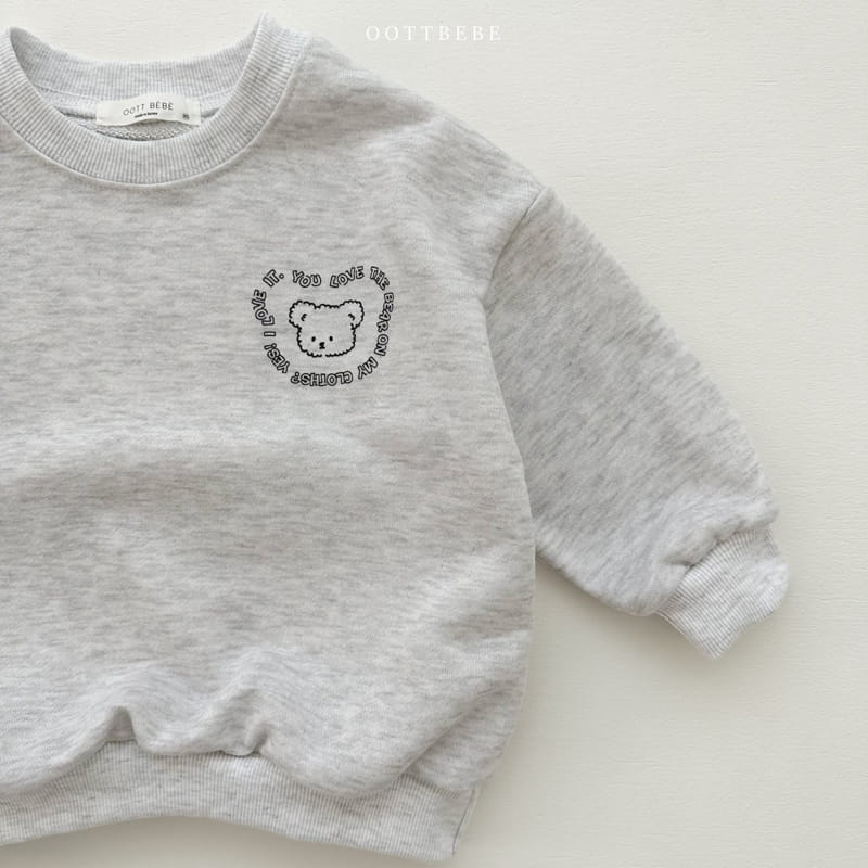 Oott Bebe - Korean Children Fashion - #stylishchildhood - Lettering Sweatshirt with Mom - 4