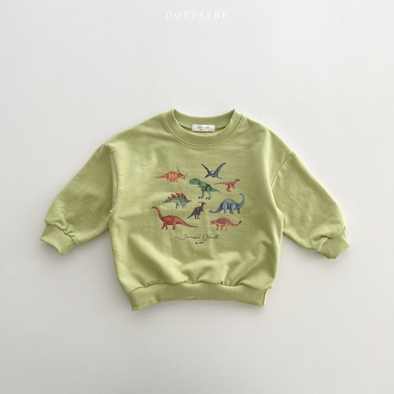 Oott Bebe - Korean Children Fashion - #designkidswear - Dino World Sweatshirt - 2