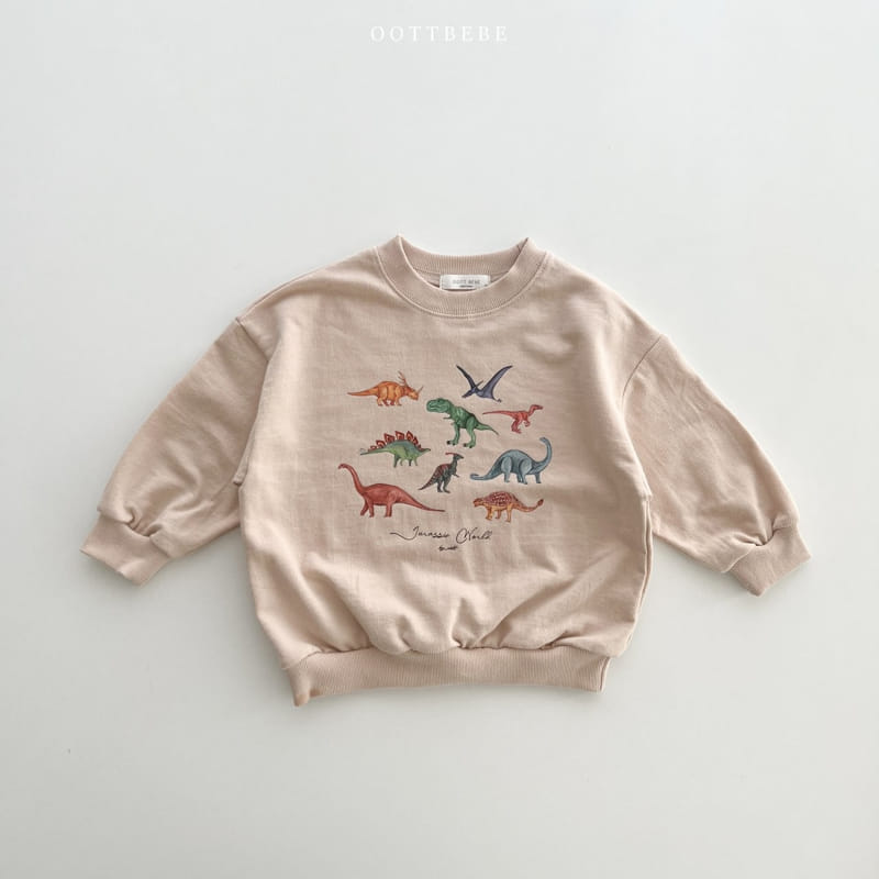 Oott Bebe - Korean Children Fashion - #discoveringself - Dino World Sweatshirt - 3