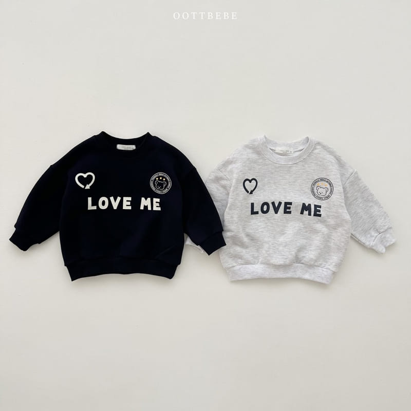 Oott Bebe - Korean Children Fashion - #kidsshorts - Love Me Heart Sweatshirt with Mom - 8