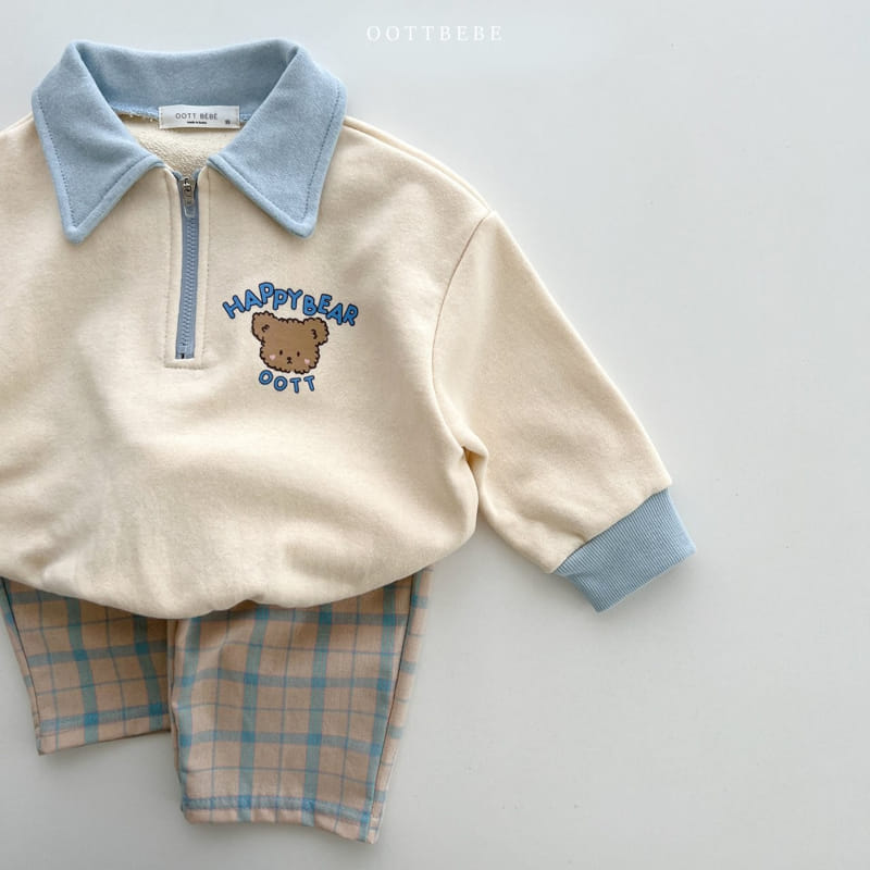 Oott Bebe - Korean Children Fashion - #kidsstore - Happy Bear Collar Sweatshirt  - 7
