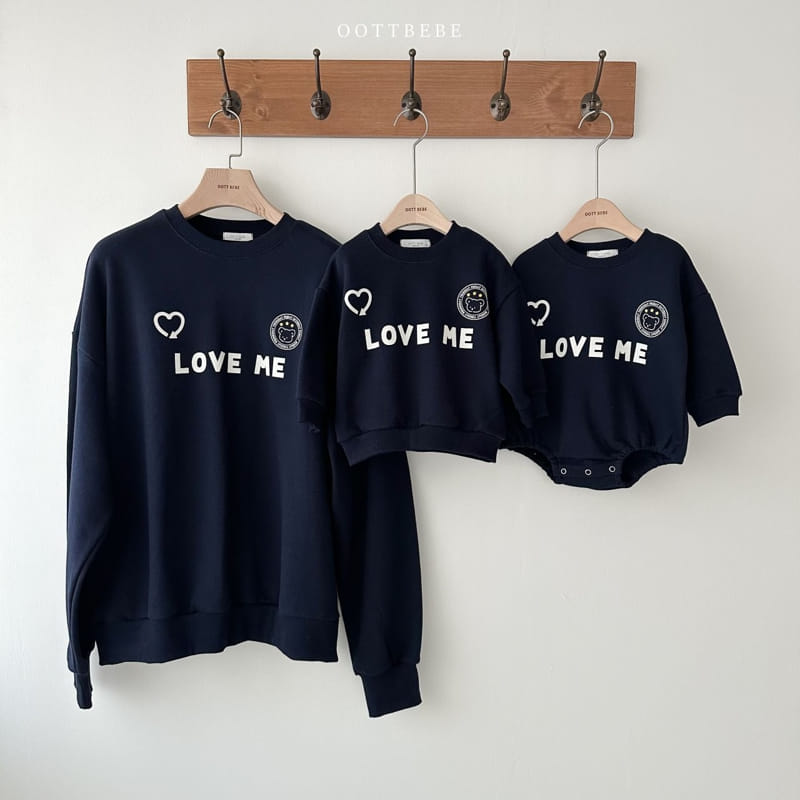 Oott Bebe - Korean Children Fashion - #kidsstore - Love Me Heart Sweatshirt with Mom - 9