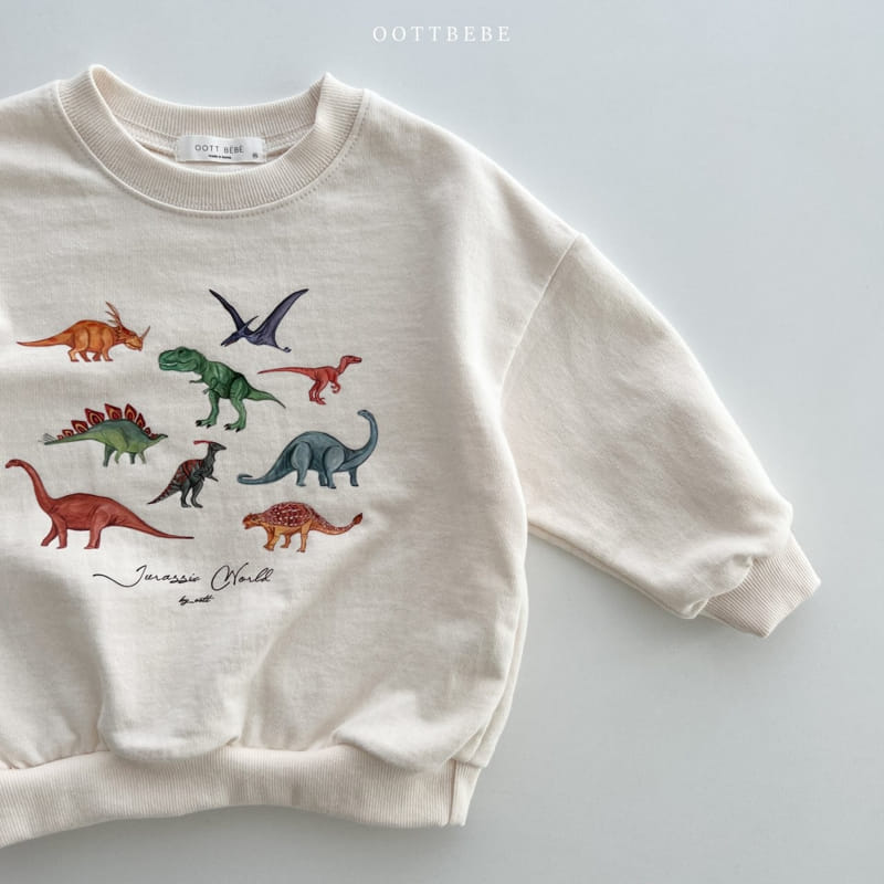 Oott Bebe - Korean Children Fashion - #littlefashionista - Dino World Sweatshirt - 9