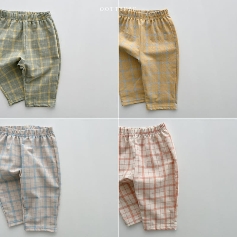Oott Bebe - Korean Children Fashion - #stylishchildhood - Dino Check Pants - 11
