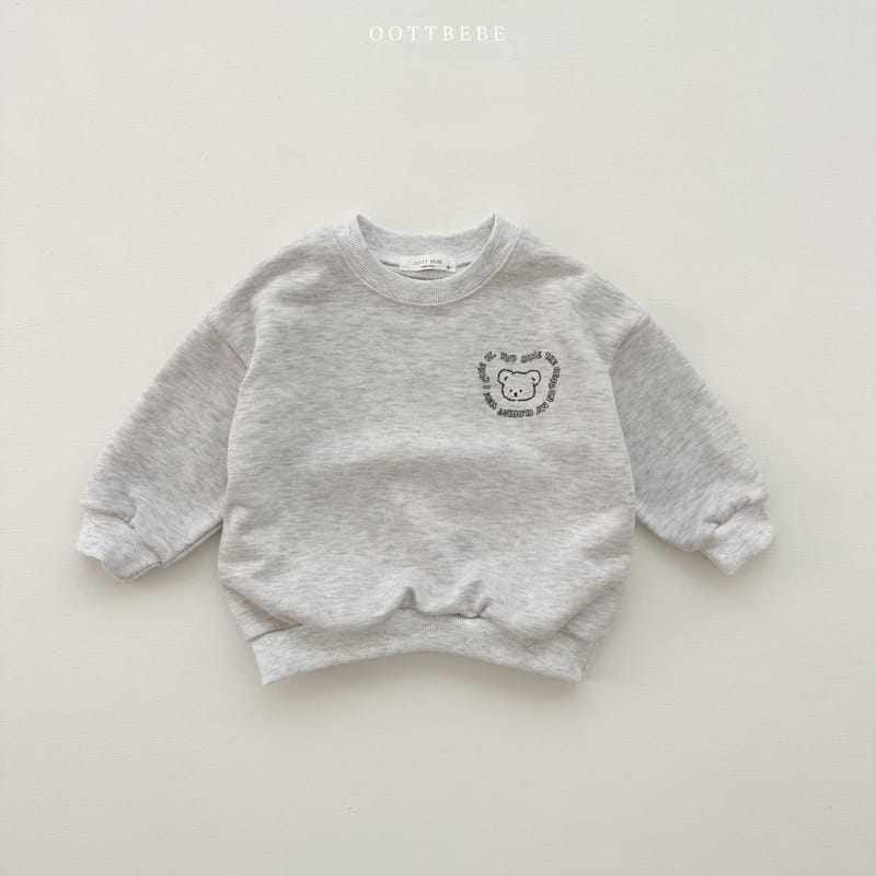 Oott Bebe - Korean Children Fashion - #todddlerfashion - Lettering Sweatshirt with Mom