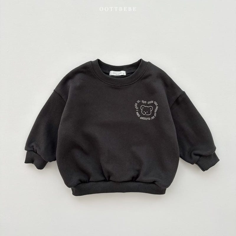 Oott Bebe - Korean Children Fashion - #toddlerclothing - Lettering Sweatshirt with Mom - 2