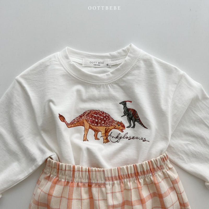 Oott Bebe - Korean Children Fashion - #toddlerclothing - Dino Silket Tee - 11