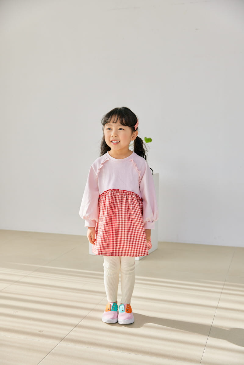 Orange Mom - Korean Children Fashion - #Kfashion4kids - Check Color One-piece - 9