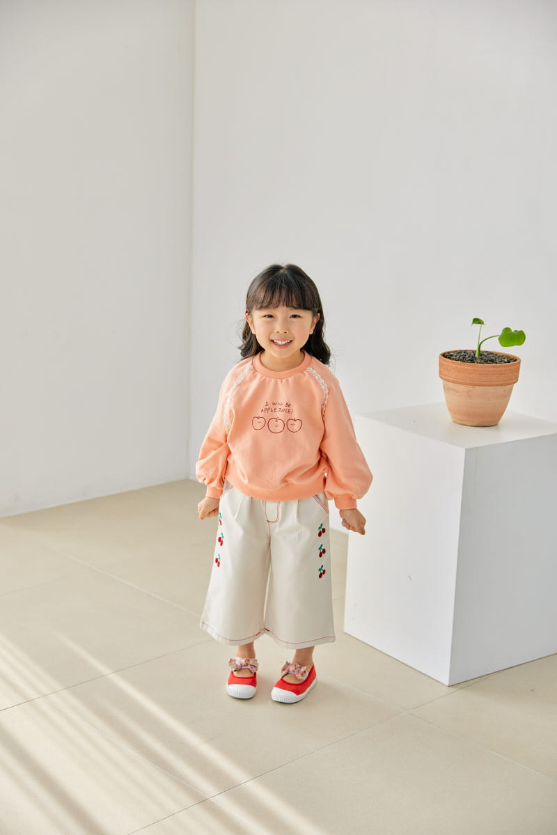 Orange Mom - Korean Children Fashion - #Kfashion4kids - Smile Apple Tee - 3