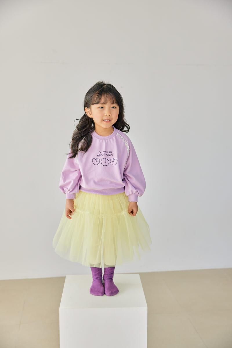 Orange Mom - Korean Children Fashion - #childofig - Smile Apple Tee - 8