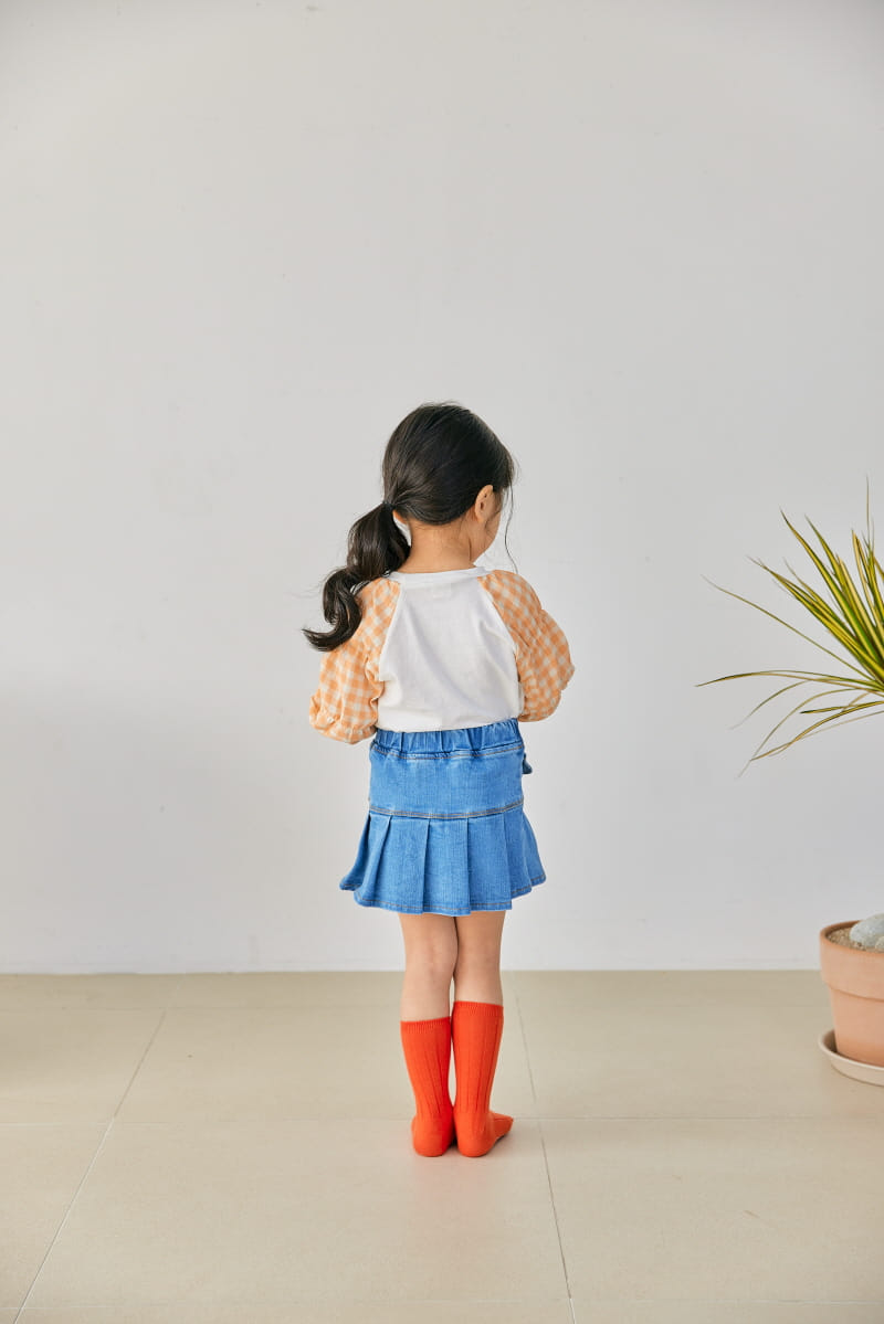 Orange Mom - Korean Children Fashion - #childofig - Span Wrinkle Skirt - 6