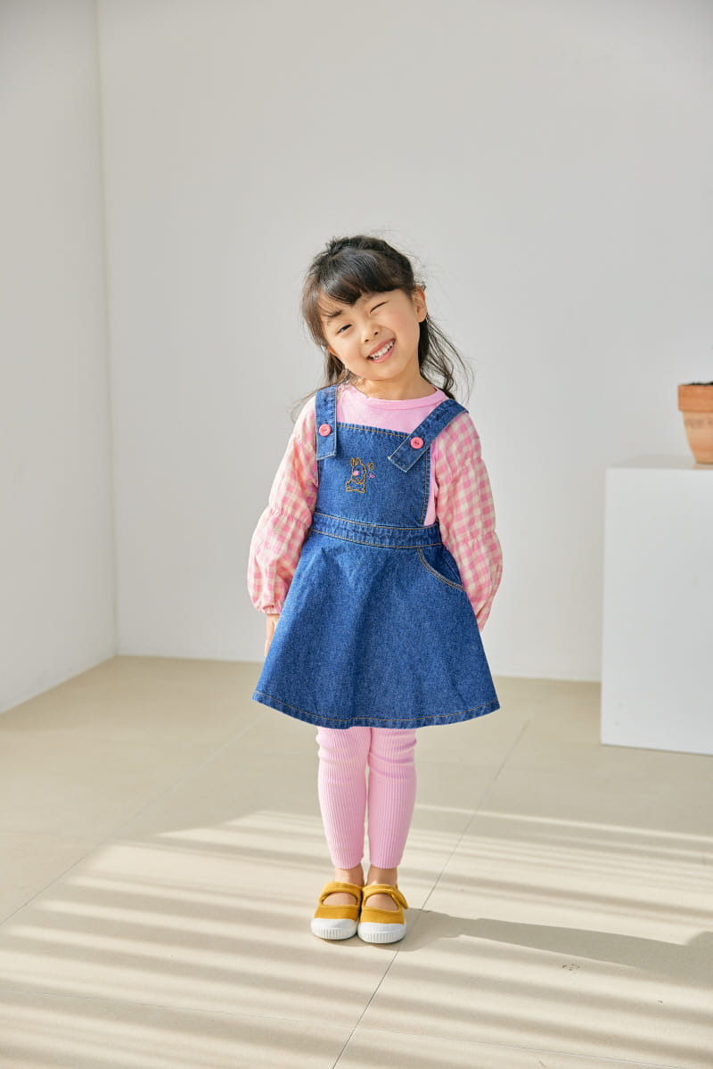Orange Mom - Korean Children Fashion - #childrensboutique - Denim Dungarees - 8
