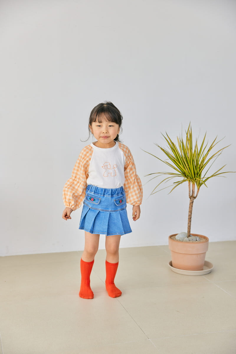 Orange Mom - Korean Children Fashion - #childrensboutique - Span Wrinkle Skirt - 7