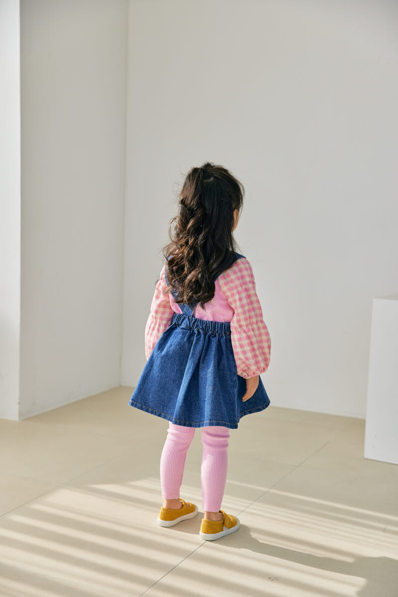 Orange Mom - Korean Children Fashion - #designkidswear - Denim Dungarees - 9