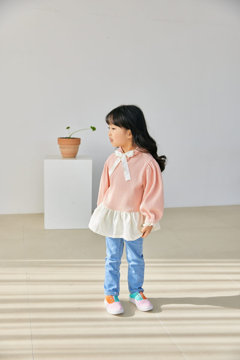 Orange Mom - Korean Children Fashion - #discoveringself - Hoody Long Tee - 5