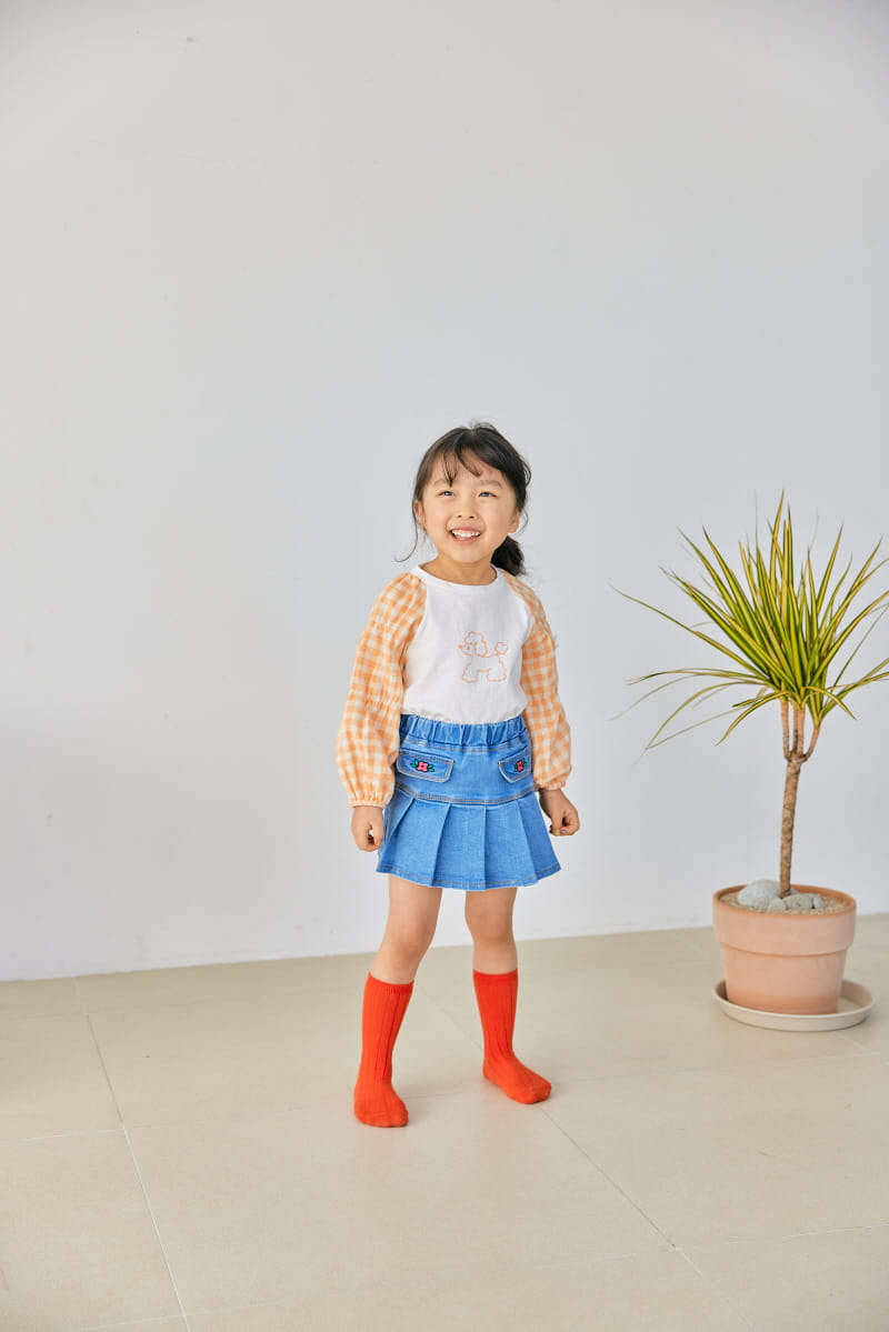 Orange Mom - Korean Children Fashion - #discoveringself - Span Wrinkle Skirt - 9