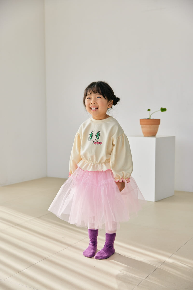 Orange Mom - Korean Children Fashion - #kidsshorts - Color Tee - 2