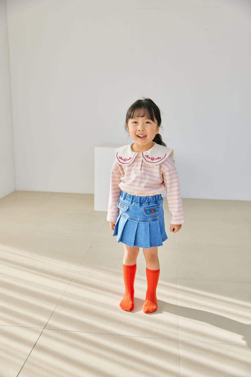 Orange Mom - Korean Children Fashion - #kidsshorts - Span Wrinkle Skirt - 11