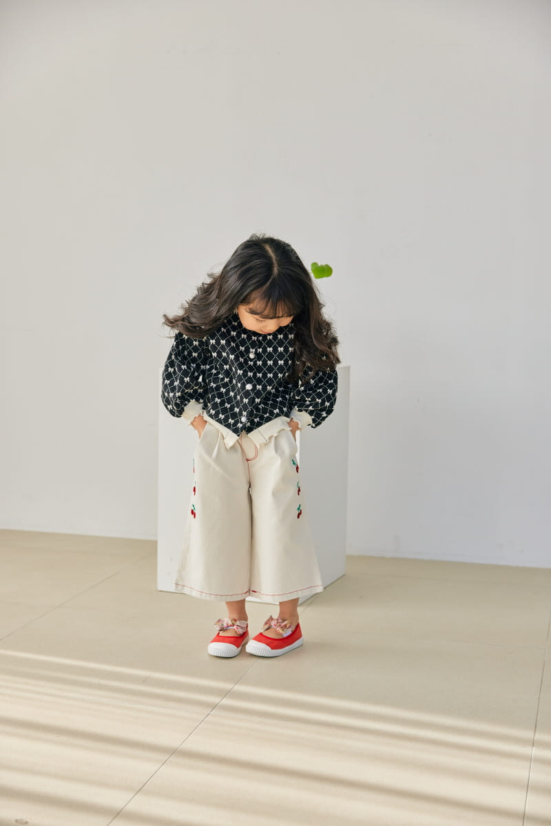 Orange Mom - Korean Children Fashion - #fashionkids - Cherry Pants - 4