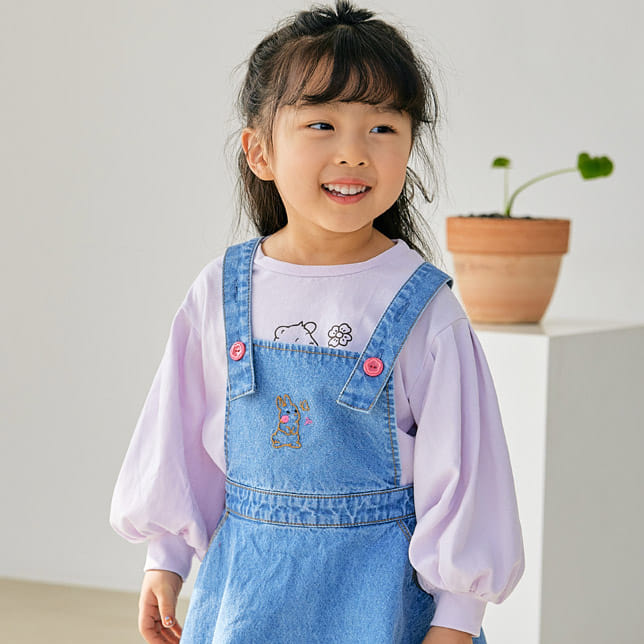 Orange Mom - Korean Children Fashion - #kidsstore - Bear TEe - 6