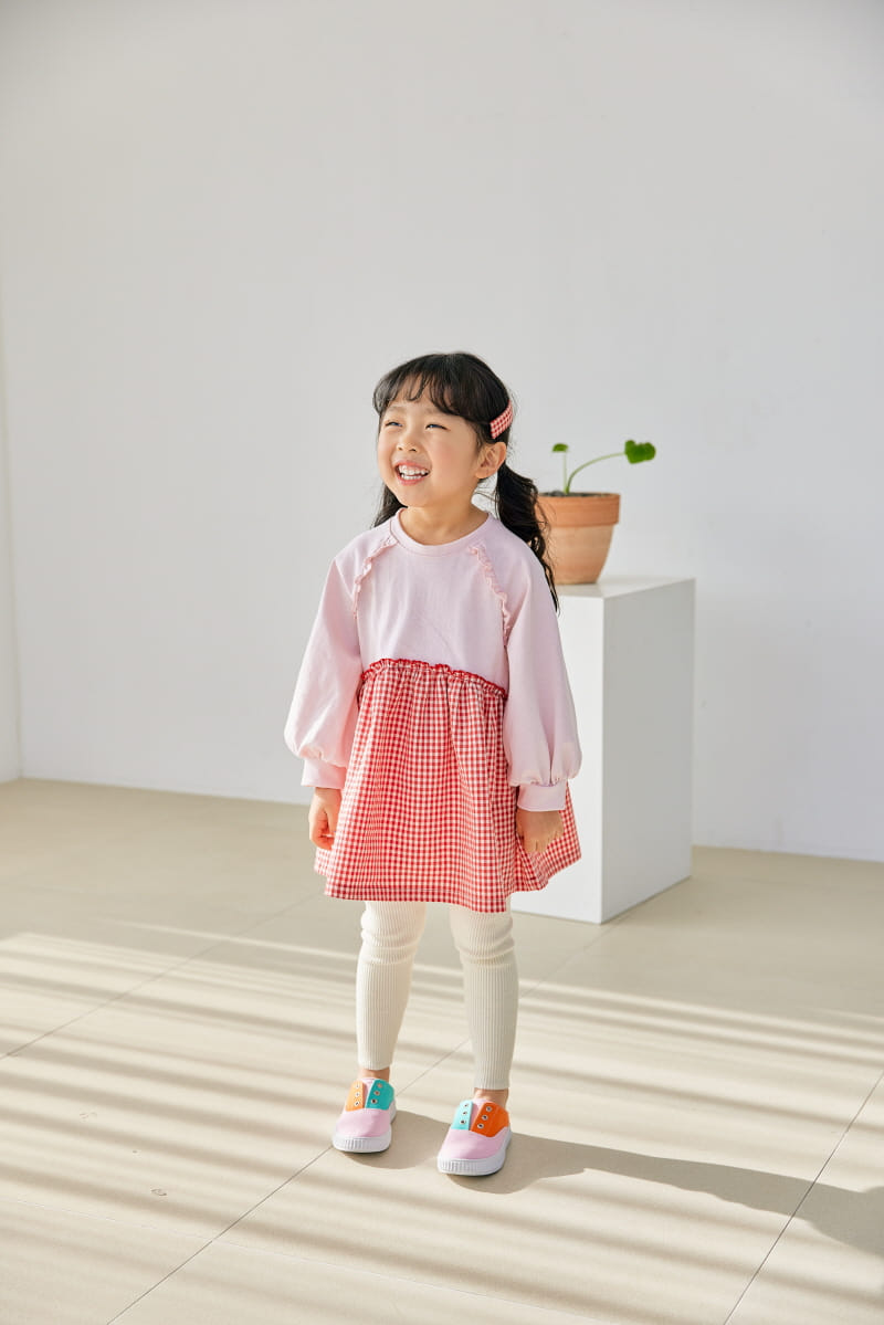 Orange Mom - Korean Children Fashion - #magicofchildhood - Check Color One-piece - 11