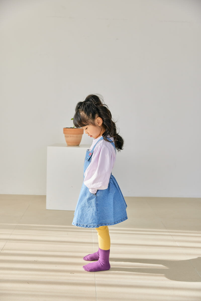 Orange Mom - Korean Children Fashion - #magicofchildhood - Denim Dungarees - 3