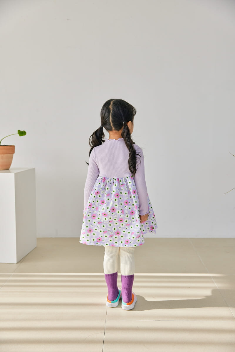 Orange Mom - Korean Children Fashion - #minifashionista - Rib Color One-piece - 10