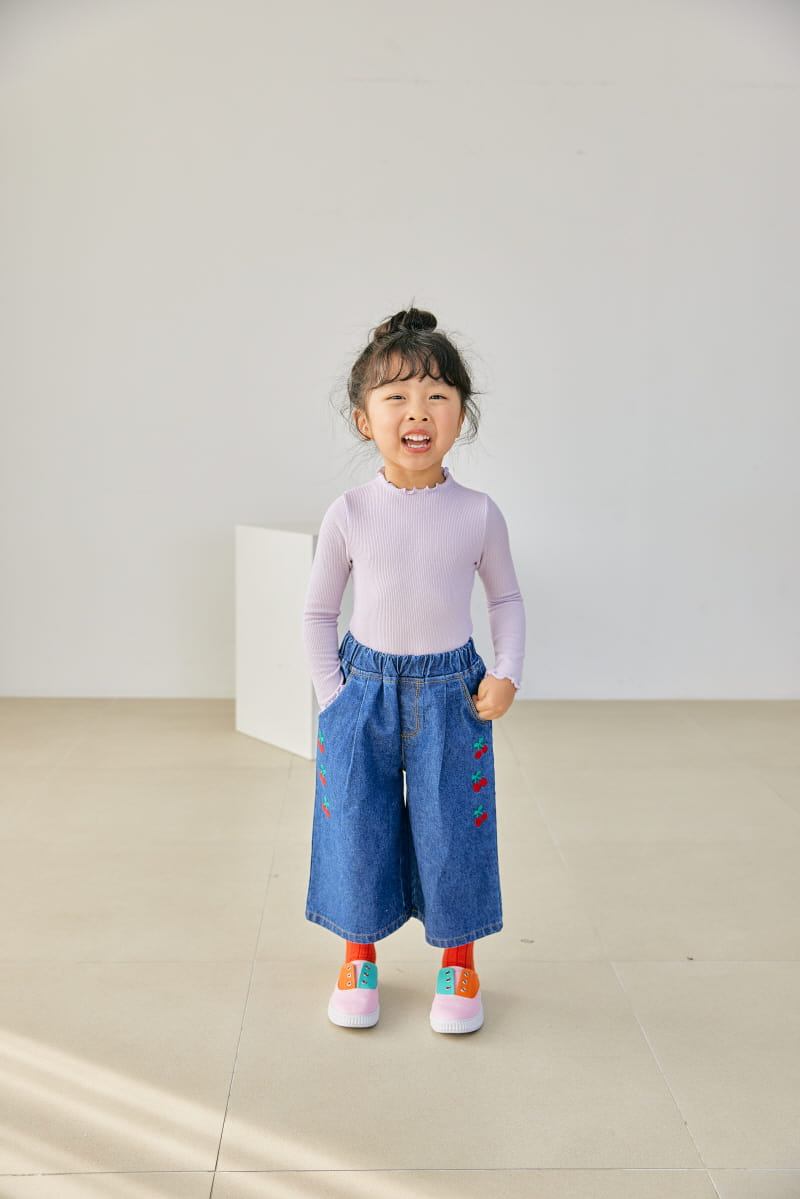 Orange Mom - Korean Children Fashion - #minifashionista - Cherry Pants - 10